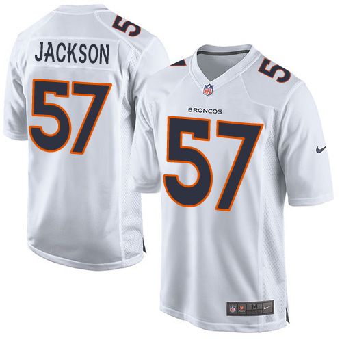 Men Denver Broncos 57 Tom Jackson Nike White Event Game NFL Jersey